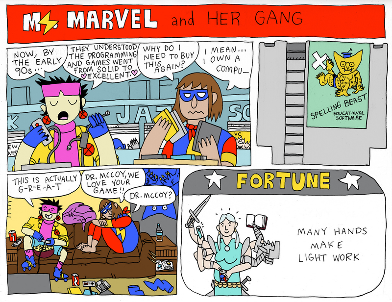 Illustration for article titled Ms. Marvel and Allies